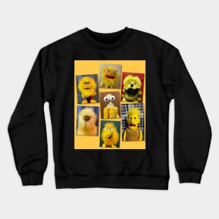 Yellow Puppets Crewneck Sweatshirt